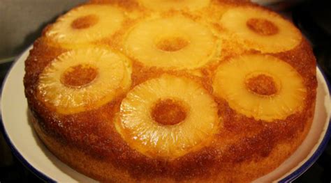 Recette Santé Gâteau renversé à lananas à lancienne sans sucre