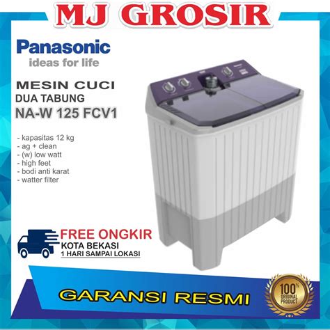 Jual Mesin Cuci Panasonic Naw Bbx Fcv Kg Tabung Low Watt