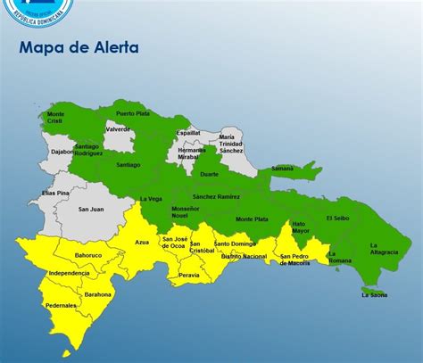 Coe Mantiene Provincias En Alerta Amarilla Y En Alerta Verde N