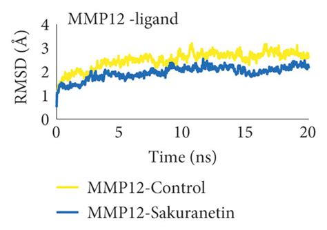 Root Mean Square Deviation Rmsd Of The Protein Compound Complex