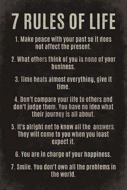 Pin By Jennifer Barrick On Quotes Life Quotes 7 Rules Of Life