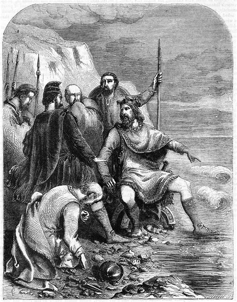 King Canute Of England (1016-1035) Drawing by Mary Evans Picture Library