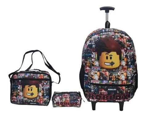 Mochila Bolsa Roblox Escolar Juvenil Rodinha Parcelamento Sem Juros