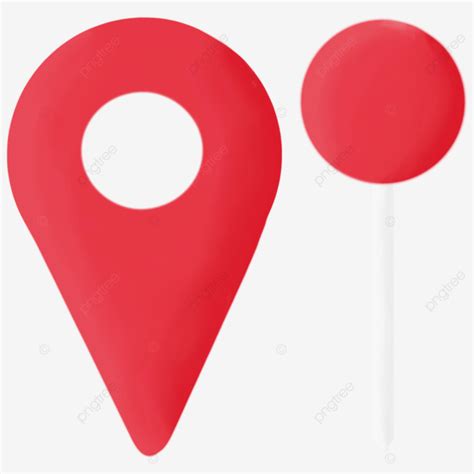 Red Pin Decoration Illustration Pin Red Decoration Png Transparent