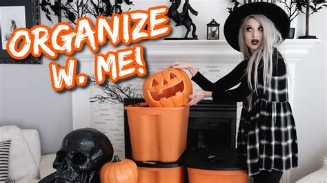 Organize With Me Halloween Storage Youtube