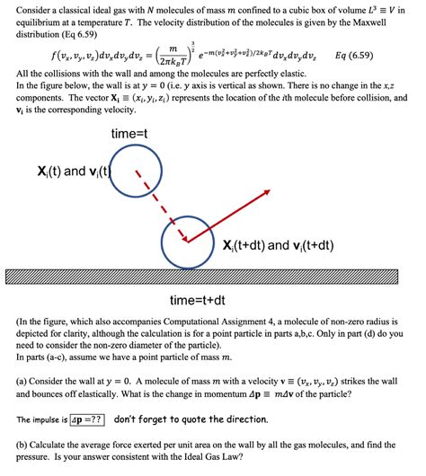 Solved Consider A Classical Ideal Gas With N Molecules Of Chegg