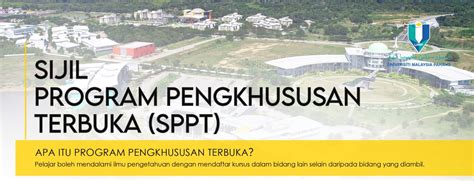 Sijil Program Pengkhususan Terbuka Sppt Official Portal Umpsa