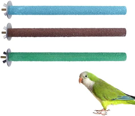 Chainplus Parrot Perches, 3PCS Bird Perches Budgie Perch Cockatiel ...