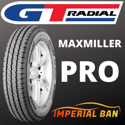 Jual 165 R13 8pr Gt Radial Maxmiller Ukuran Ban Mobil T120ss Angkot