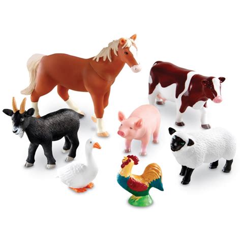 Jumbo Farm Animals - Set of 7