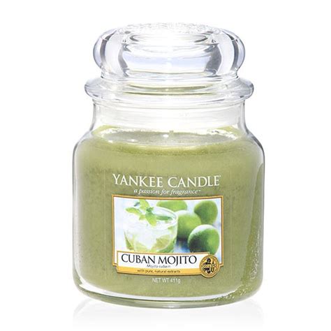 Yankee Candle Glas Mittel Mit Duft Cuban Mojito Kerzen Zum Bestprei