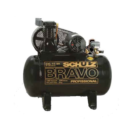 COMPRESSOR DE AR DE PISTÃO BRAVO CSL 15 BR 100 Schulz 921 7974 0