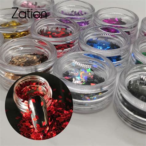 Zation Nails Sequins Flakies Nail Art Glitter Spangle Manicure