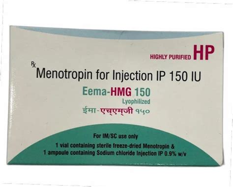 Eema Hmg Menotropin Injection Packaging Type Box Packaging Size