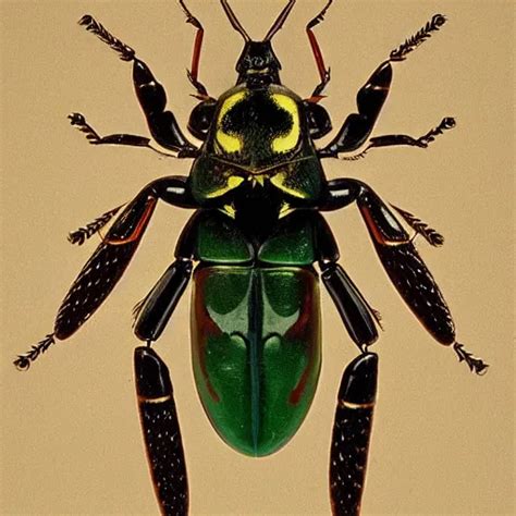 A Complex Symmetric Scarab Insect Detailed And Stable Diffusion