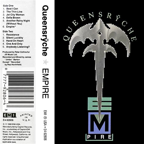 Queensrÿche: Empire (1990 Cassette Tape) | Steve Hoffman Music Forums