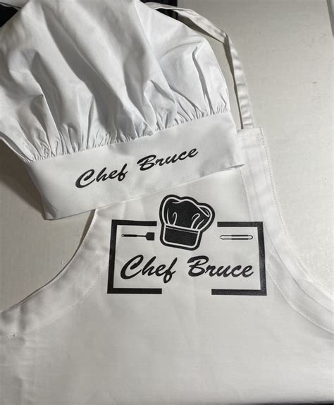 Personalized Chef Hat And Apron Set Etsy