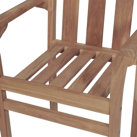 Vidaxl Tuinstoelen St Stapelbaar Massief Teakhout Bol