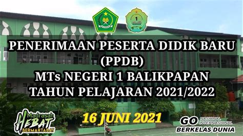 Simulasi Alur Pendaftaran PPDB MTs Negeri 1 Balikpapan YouTube