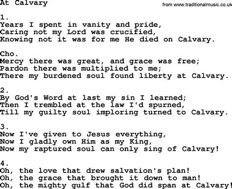 At Calvary Apostolic And Pentecostal Hymns And Songs Lyrics And Pdf