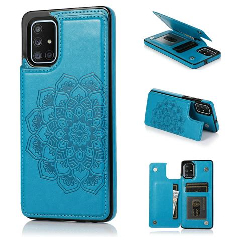 Dteck Flower Patterned Wallet Case For Samsung Galaxy A51 4g 6 5 Inches Magnetic Leather Card