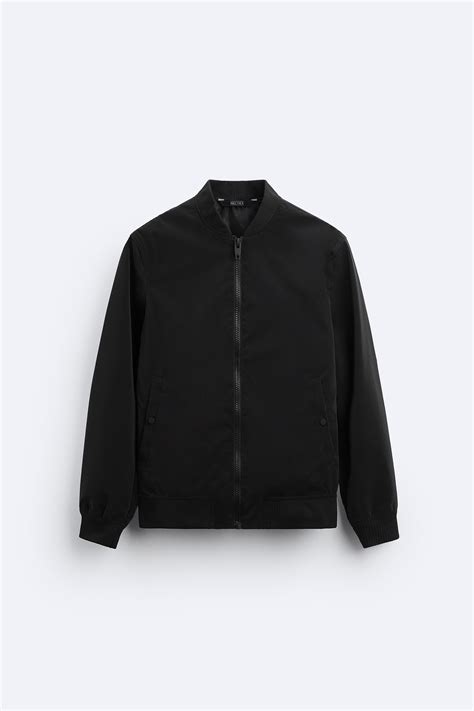 black bomber jacket