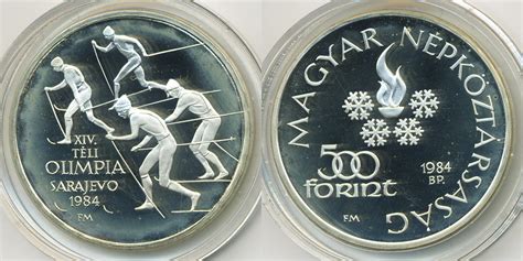 Ungarn Hungary Forint Olympiade Sarajevo Skilanglauf Ex