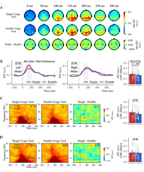 Mu Band 1013 Hz Inter Trial Phase Coherence ITC Depends On The