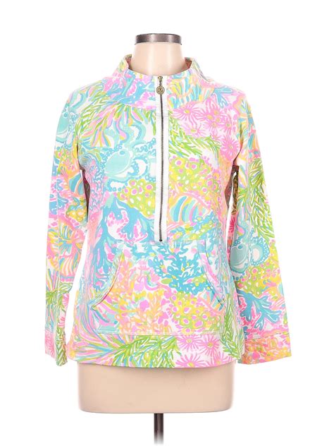 Lilly Pulitzer Multi Color Pink Sweatshirt Size L 64 Off Thredup