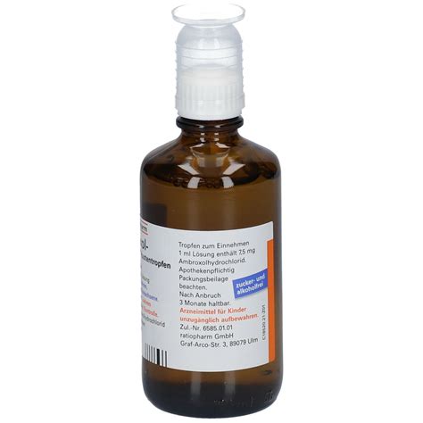 Ambroxol Ratiopharm® Hustentropfen 100 Ml Shop