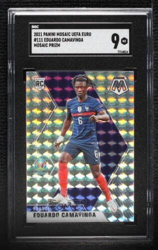 2021 Panini Mosaic UEFA Euro 2020 Mosaic Prizm 111 Eduardo Camavinga