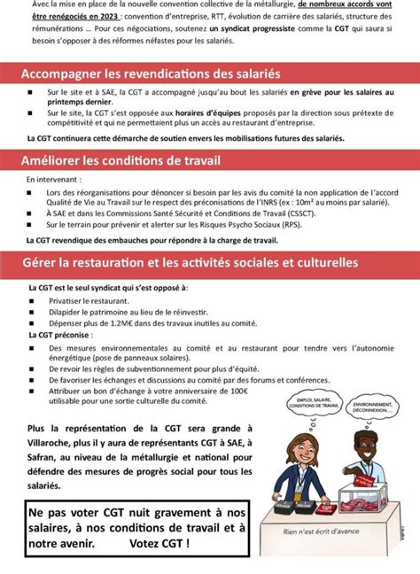 Villaroche Tract Du Janvier Profession De Foi Cgt Sae W