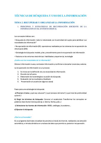 Tecnicas De Busqueda Y Uso De La Informacion T Pdf