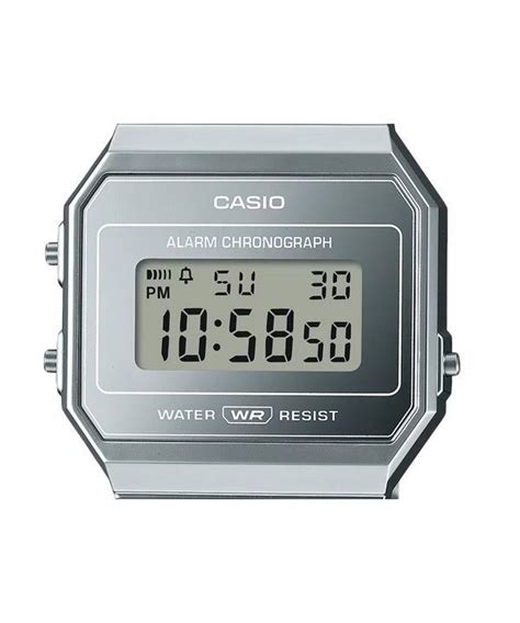 Casio Vintage Digital Stainless Steel Silver Dial Quartz A700WEV 7A