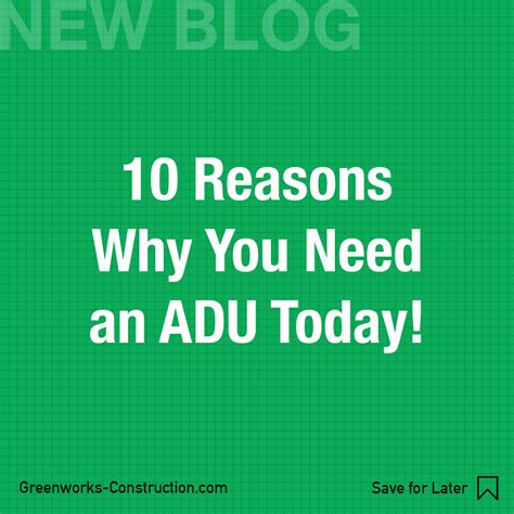 Reasons Why You Need An Adu Today