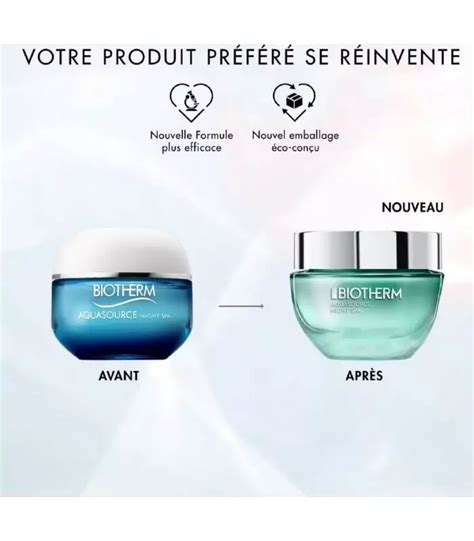 AQUASOURCE NIGHT SPA Baume Nuit BIOTHERM Crème de nuit SOIN VISAGE