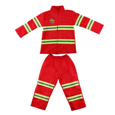 Set Costum Carnaval De Copii Pompier Party Chili® Cu Accesorii Rosu