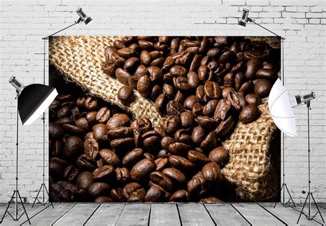 Amazon Beleco X Ft Fabric Coffee Beans Backdrop Coffee Theme