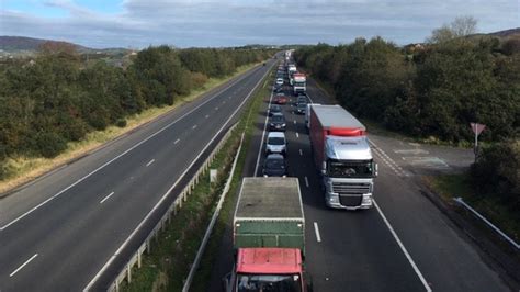 Coronavirus Tailbacks As Garda Enforce Restrictions At Border Bbc News