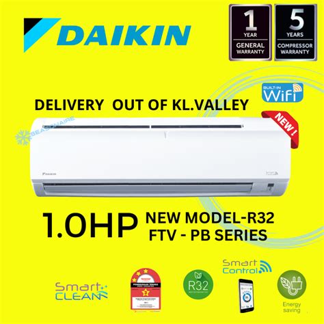 [delivery Out Of Kl Valley] Daikin 1 0hp Standard Non Inverter Ftv Pb