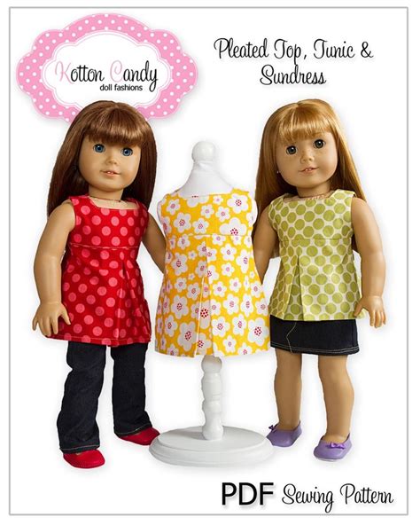 American Girl Pdf Sewing Pattern Doll Clothes Epattern Etsy American Girl Doll Clothes