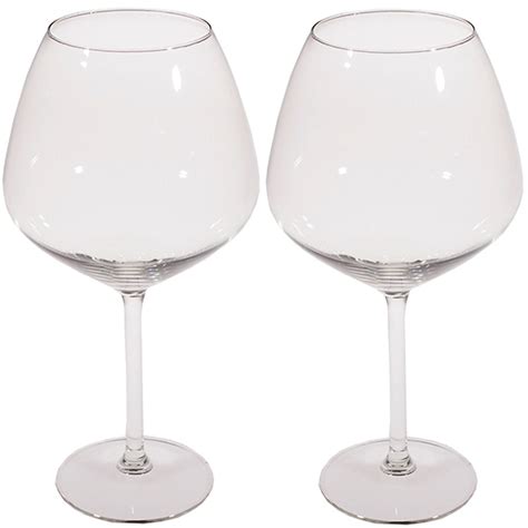 Set 2 Pahare Cu Picior Pentru Vin Alb Rosu Sticla 750 Ml Avignon