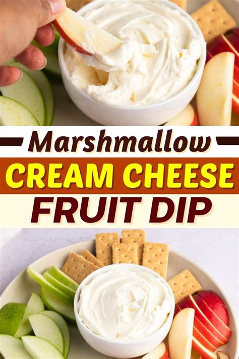 Marshmallow Cream Cheese Fruit Dip Recipe Recipe Cream Cheese Fruit