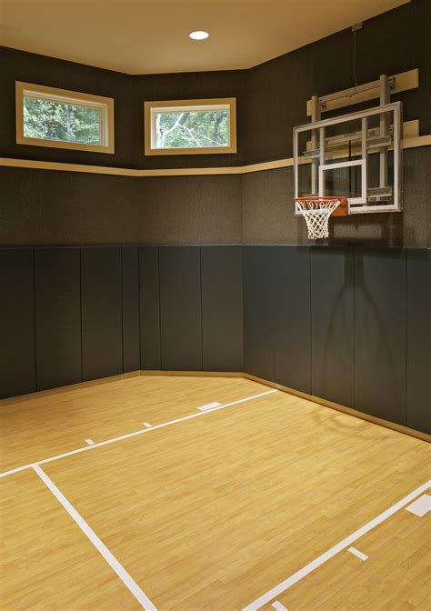 house with basketball court in basement - Shanita Weiner