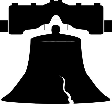 Liberty Bell Silhouette at GetDrawings | Free download