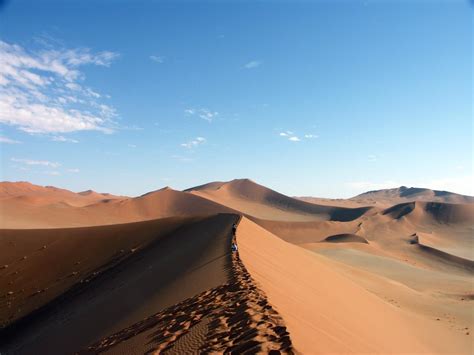 Le Dune Del Deserto Del Namib Si Gettano Direttamente NellOceano Atlantico