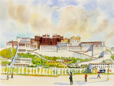 Tibet Potala Palace Stock Illustration Illustration Of Sacred 8169708