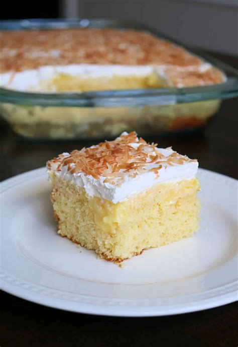 Easy Hawaiian Pineapple Coconut Poke Cake Kindly Unspoken Recipe Tropical Cake Recipe