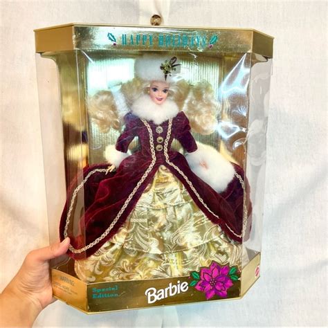 Mattel Toys Vintage Christmas Barbie Blonde Happy Holidays Special Edition Poshmark