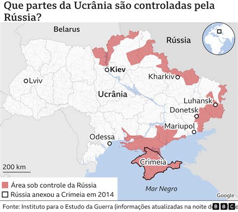 Guerra na Ucrânia o ataque da Rússia em mapas BBC News Brasil